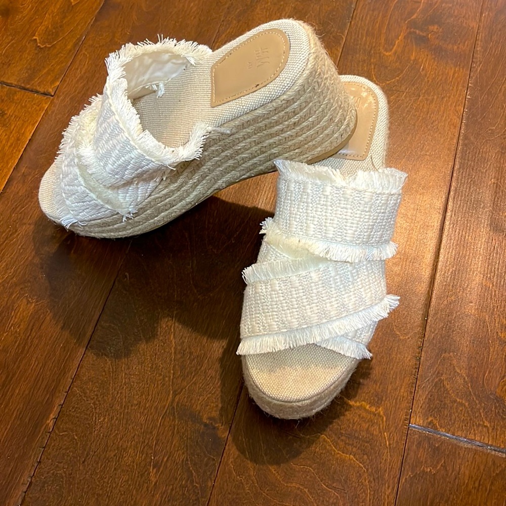 Summer espadrille wedges